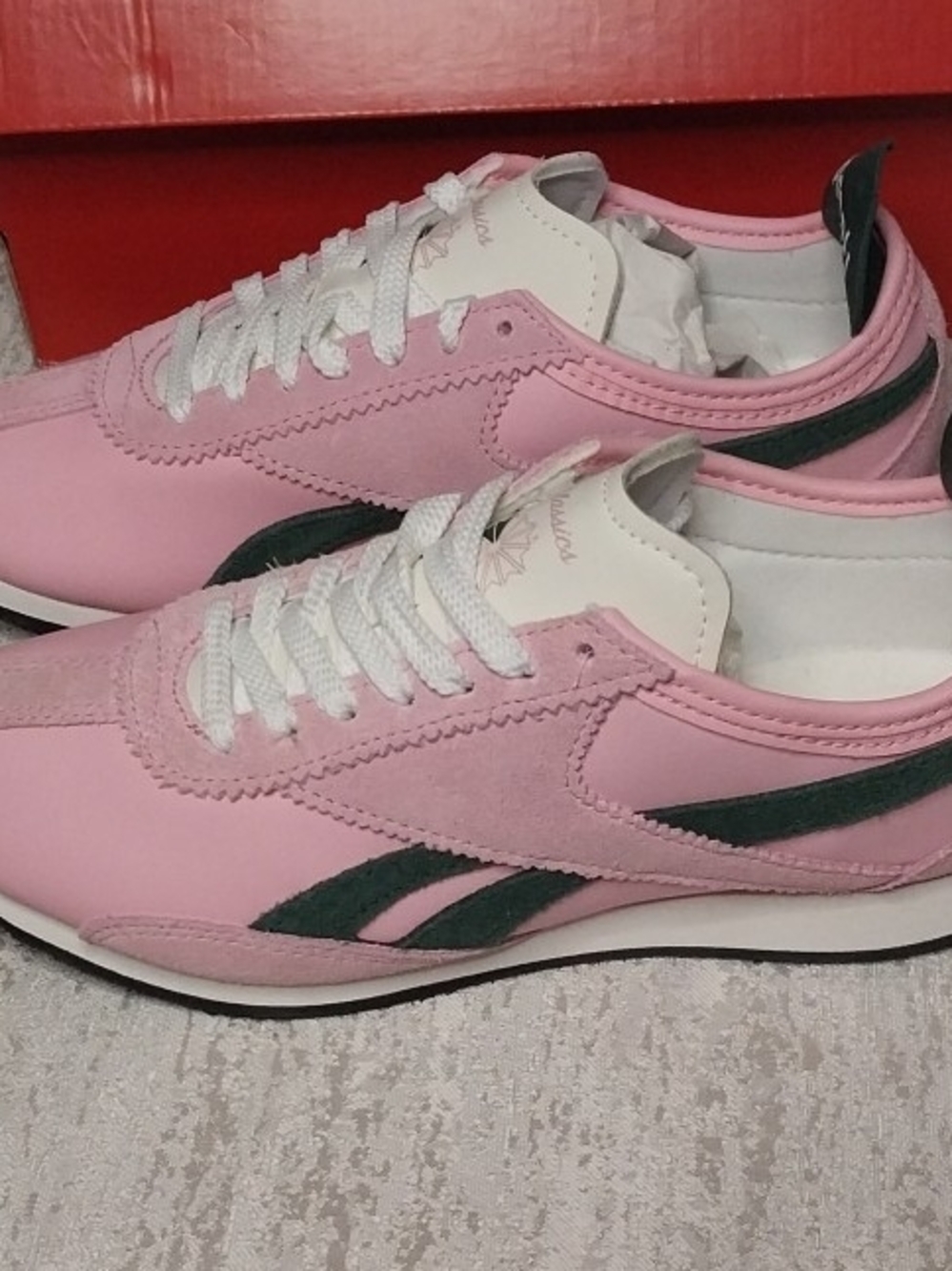 Pink Women’s Classic Runner Sneakers - Reebok Women 6.5